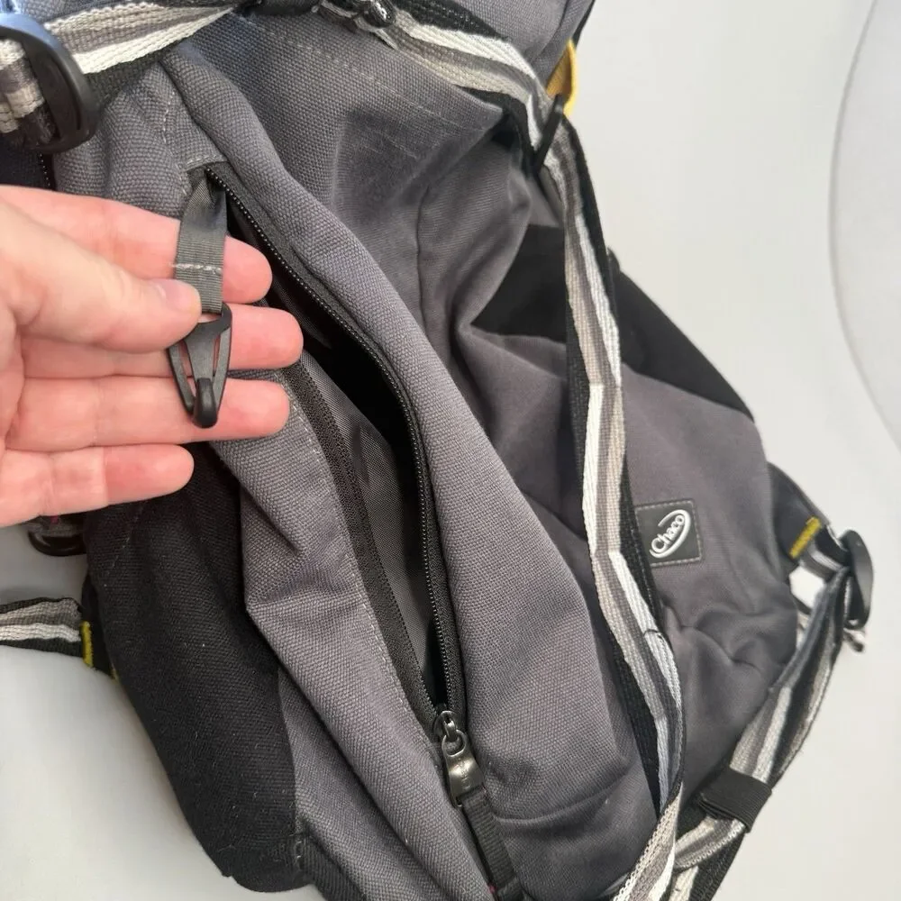 Chaco Radlands Daypack Backpack Gray Outdoor Hiking Travel Webbing EUC